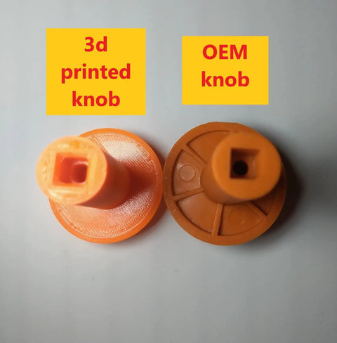 Inverter Generator Knob Switch Replacement For Run Choke GP2200i GP2500i 3D Printed Spare Part Built To Match Original Shaft Size Durable And Easy Install Plug And Play Fits Only The Right Models. 3D printed PETG knob, top view