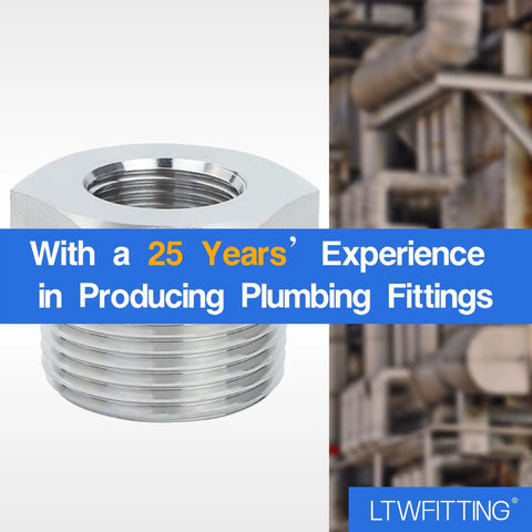 Top Shelf Stainless Steel 316 Hex Bushing Reducer Fitting One Inch Male To One Half Female Npt Pipe Connector Marine Fuel Water Line bulk fitting.