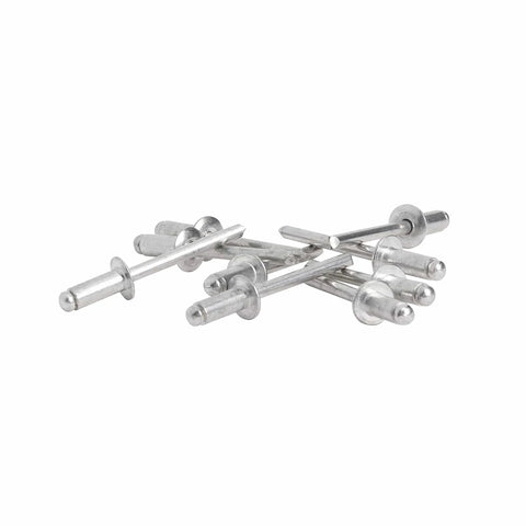Medium Aluminum 3/16-Inch Rivets 50 Pack For DIY Sheet Metal Projects, Gutters, Auto Repairs, Easy To Install Pop Rivets