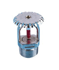 Rock Solid Up and Down Hanging Fire Sprinkler Head 68 Degree Temperature Rating Dn15 and Dn20 Connection Commercial Grade Automatic Water Spray Guardian for Large Scale Protection Top Shelf Safety Gear Drop Install, showing sprinkler head top view.