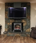 Living room with Antique Wood Wine Barrel Wall Sconce 2 Pack Up And Down Indoor Lamps for bar area steampunk theme settings.