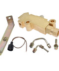 Premium Brass Disc Brake Proportioning Valve Kit With Pre Bent 1/2 And 9/16 Inch Brake Lines Mounting Bracket And Hardware
