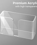 3-Pack Clear Acrylic Lid Organizer For Inside Cabinet Storage Self-Adhesive Lid Holder with high transparency material