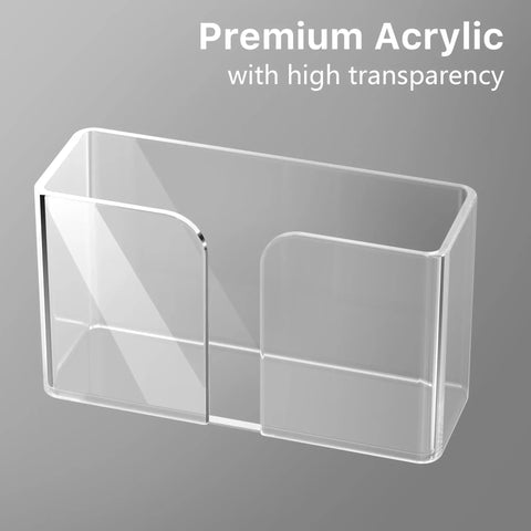 3-Pack Clear Acrylic Lid Organizer For Inside Cabinet Storage Self-Adhesive Lid Holder with high transparency material