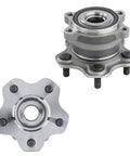 Rear Wheel Bearing Hubs Assembly Set For Nissan Pathfinder Infiniti QX60 JX35 And Murano 2013 2014 2015 2016 2017 2018 2019 Ready To Roll Replacement 2 Wheel Hubs And Bearings Kit, displaying 5-bolt design.