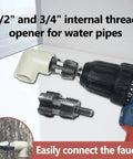 Heavy Duty Pvc Pipe Threader Kit With Electric Drill Adapter And One Half Inch Reusable Die For Cutting Internal Threads On Plastic Conduits And Plumbing Pipes Easy Rv Home Diy Installation with internal thread opener