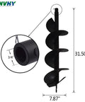 Diagram of 8 Inch Earth Auger Drill Bit For Gardens And Posts Quick Planting Of Flowers And Vegetables Fits Gas Powered Post Digger