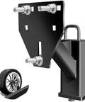 Stake Pocket Spare Tire Mount For Trailers Aftermarket Fits 4 To 8 Lug Trailer Wheels, Bolt Patterns 4, 4.5, 4.75, 5