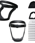 Total Face Shield for Adults, Men, and Women 2 Pack, Full Face Protective Shield with filters and adjustable headband