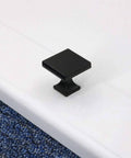 Black Square Cabinet Knobs 20 Pack 1.1 Inch Zinc Alloy Dresser And Kitchen Cabinet Hardware Heavy Duty Durable Flat Black Finish