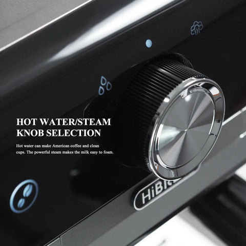 Top Tier Espresso Machine With Built In Conical Burr Grinder And Thirty Adjustable Levels Twenty Bar High Pressure Pump PID Heat Control quick steam knob for easy milk frothing.