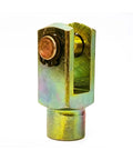 Beefy Heavy Duty Y Joint Pneumatic Cylinder Mounting Clevis Kit With Female To Male Thread Knuckle Rod Piston For M4 M5 M6 M8 M10 M12 M15 M20 M27 M36 M42 Color F M4x070Y Industrial Grade Air Tool Mounting Accessory, gold zinc clevis