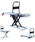 Powerhouse Electric Lift Table Cart With Hydraulic Motorized Platform Handles 1100 Lbs Heavy Loads Easy Adjustable Height for warehouse use.