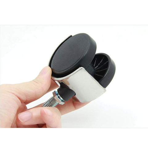 Heavy Duty Replacement Office Chair Casters Set Of 5 Swivel Wheels With 2 Inch Diameter And 10X16MM Stem, showing a black swivel wheel.