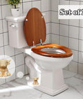 Adorable Highland Cow Toilet Bolt Covers Set Of Two Decorative Bathroom Screw Caps That Straight Up Hide Rusty Floor Mounts Easy Premium Painted Ceramic Install Brown, featuring cow design.