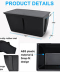 Toyota Tundra And Sequoia Hidden Center Console Organizer With Press Open Secret Compartment Fits 2022 2023 2024 2025 2026 SR SR5 Limited TRD Pro details