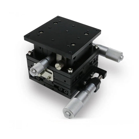 Motorized Rotary Positioning Stage XYZ80-R High Precision Electric Rotary Platform with worm-gear drive, black metallic finish