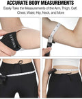 Two Pack 60 Inch Body Measuring Tape Retractable used on arm and waist for body measurements and fitness