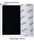 Rolled No Slip Self Adhesive Silicone Cuttable Furniture Pads for Sofas Tables and Appliances revealing backing paper.