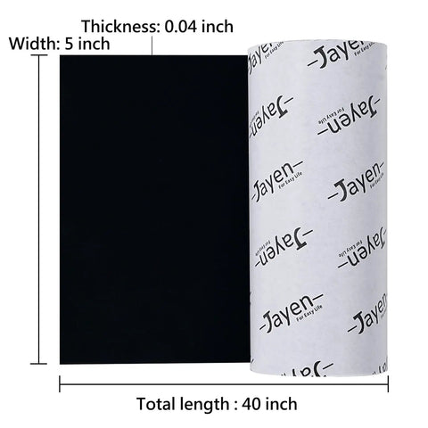 Rolled No Slip Self Adhesive Silicone Cuttable Furniture Pads for Sofas Tables and Appliances revealing backing paper.