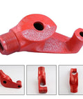 Heavy Duty Manual Steel Pipe Bender With Slick Fan Shape Die For Dead On Copper And Galvanized Tube Bending No Sweat Hvac Plumbing And Residential Diy Work In 32 Millimeter Size Fits Like A Charm, red die detail.