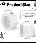 2 Pack 12 Ft Skeleton Replacement Parts With Shoulder Inserts, Elbow And Neck Adapters For Outdoor Halloween Props