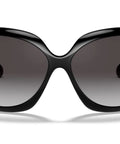 Women's RB4098 Jackie Ohh II Butterfly Sunglasses Black to Light Grey Gradient Lenses 60mm Frame Medium Fit Polarized UV Protection