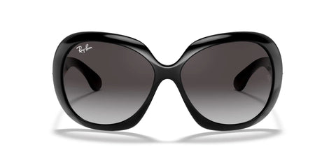 Women's RB4098 Jackie Ohh II Butterfly Sunglasses Black to Light Grey Gradient Lenses 60mm Frame Medium Fit Polarized UV Protection
