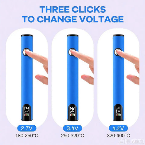 USB-C Rechargeable Soldering Iron Pen With LED Display And Smart Temperature Control showing three-stage heating.
