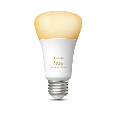 White Ambiance A19 LED Smart Bulb With 50,000 Tunable White Shades, Bluetooth And Zigbee Compatible, Works With Alexa And Google Assistant, Hub Optional, Control By App Or Voice, Perfect Vibe Lighting For Home Or Office