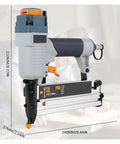 Rugged Professional Pneumatic Air Brad Nailer Engineered For Quick Setup And Precise Depth Control Featuring Featherweight Ergonomic Grip, 240MM long.
