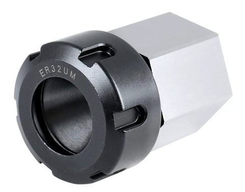 Hardened ER32 Collet Chuck Block For CNC Machines With Slotted Collet Nut Included, hex style tooling for fast setups