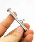 Heavy Duty Clevis Pin With R Clip 1/4 Inch By 2 1/2 Inch 8 Pack For Home Farm Automotive DIY And Industrial Projects shown close-up