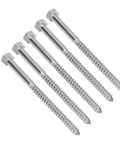 Stainless Steel Half Thread Hex Lag Screws Self Tapping Wood Screws Built Tough Heavy Duty A2-70 For Carpentry M8x130mm