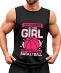 Men's Cotton Muscle Tank Top Super Fly Breathable Sleeveless Summer Undershirt Lightweight Gym Workout Tee with bold basketball graphic.