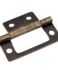 Set Of 4 Heavy Duty 2 Inch Iron Flush Door Hinges For Cabinets, Cupboards, Jewelry Boxes, And Wooden Decor, 50x24mm With Spring Action