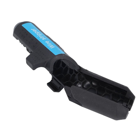 Handheld Electric Wire Stripper Tool Portable Electrical Cable Insulation Remover Slitting Blade ABS Grip close-up view.