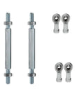 2Pcs Heavy Duty 8Mm Tie Rod Ball Joint Steering Tie Rod Sway Bar Heim Joint M8 Rod End Bearing kit with hardware.