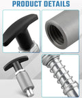 Shop Standard Spring Loaded Pull Pins Featuring Greaseless T Knobs And Heavy Duty Steel Locking Pegs Built Tough For Welding Rigs And Gym Storage While Delivering Corrosion Proof quick release bolts with T knob and locking peg.