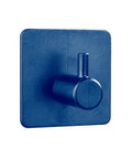 Heavy Duty White Bathroom Wall Hooks Set Featuring A No Fuss Towel Rack Sturdy Toilet Paper Holder And Slick Coat Hanger For Effortless Multipurpose Home Organization on a square wall mount.