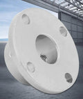 Rock Solid M4 Flange Coupler Motor Shaft Connector, heavy duty 12Mm ID 18Mm OD plated iron flange adapter.