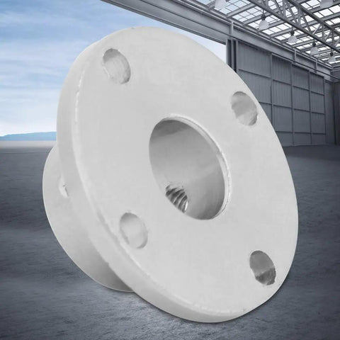 Rock Solid M4 Flange Coupler Motor Shaft Connector, heavy duty 12Mm ID 18Mm OD plated iron flange adapter.