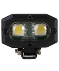 Close-up of RC Crawler LED Headlights For Axial TRX4 TRX6 SCX10 90046 Wraith Redcat Gen8 One Tenth RC Car with white high bright beams