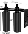 Universal 4 Inch Gate Roller Guide Kit With Nylon Rollers And Black L Bracket Heavy Duty Sliding Gate Hardware