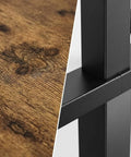 Close-up of Rock Solid Mobile Standing Desk With Smooth Rollers And Quick Rise Adjustments for effortless transitions showcasing wood and steel.