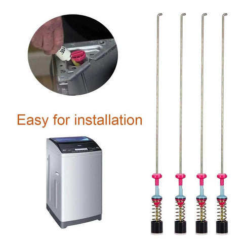Upgraded Washer Suspension Rods DC97-05280W image showing installation, rods detail, and compatible washer.