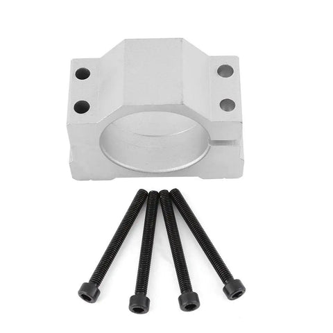 Heavy Duty Spindle Motor Mount Bracket Clamp Cast Aluminum Sturdy Upgrade For Cnc Engraving Machine 52Mm with bolts