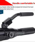 Close-up of handle on Hydraulic Knockout Hole Punch Driver Kit for Metal Sheets and Electrical Conduit Holes, heavy-duty aluminum alloy