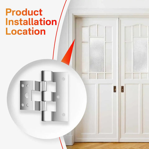 Smooth As Butter Galvanized Steel Combination Door Hinges 3 Pack For Mobile Home Storm And Aluminum Doors Replaces Elixir Series 6000 8000 9000 shown installed on double doors.
