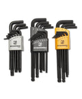 Magnetic Long Ball End Hex Key Set, 31-Piece SAE Metric Torx, Chamfered Ends For Easy Entry, Ball End Reaches 25-Degree Angles